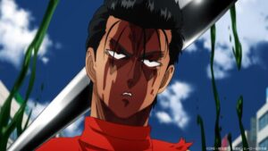 【ワンパンマンONE版157撃目】金属バット覚醒モード！？人型外した激強ロボを圧倒とか強すぎる／リュウモンさんの顔で全部持ってかれた件